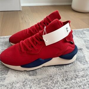 Y-3 Red and Blue Sneakers